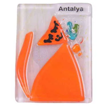 Toptan Antalya Temalı Cam Magnet - 4
