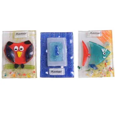 Toptan Kemer Temalı Cam Magnet - 2