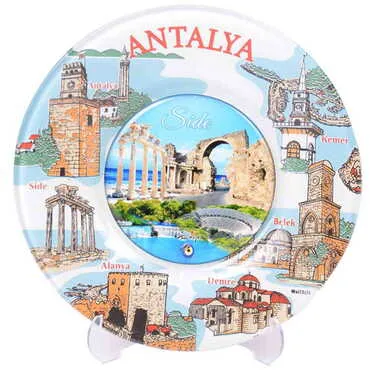 Side Themed Bespoke Printed Glass Plate 18 Cm - 3