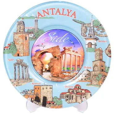 Side Themed Bespoke Printed Glass Plate 18 Cm - 4