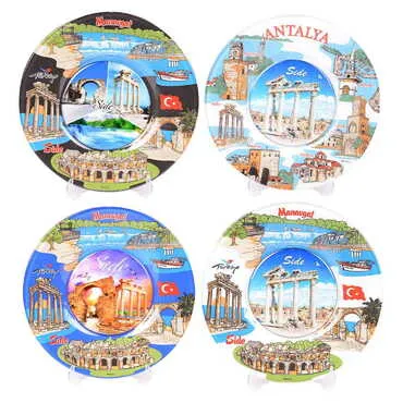 Side Themed Bespoke Printed Glass Plate 21 Cm - 2