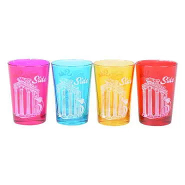 Side Themed Color Printed Glass Of Water - 2