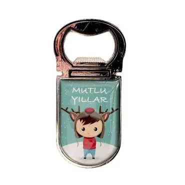Toptan Yılbaşı Temalı Myros Metal Açacak Magnet 40x95 mm - 4