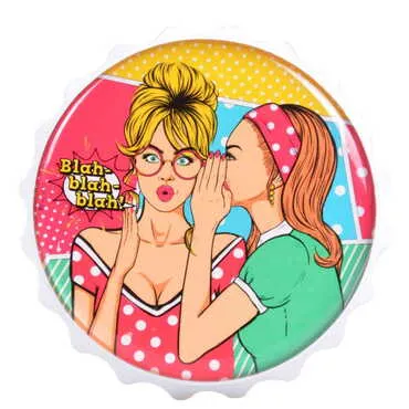 Toptan Pop-Art Temalı Myros Beyaz Kapak Açacak Magnet 63x15 mm - 4