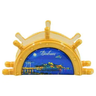 Toptan Bodrum Temalı Myros Seramik Çapa Peçetelik - 5