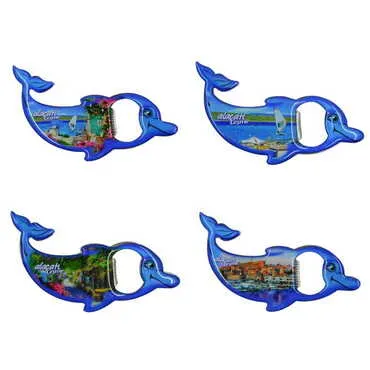 Toptan Alaçatı Bölgesi Temalı Myros Metal Yunus Açacak Magnet 102x67 mm - 3
