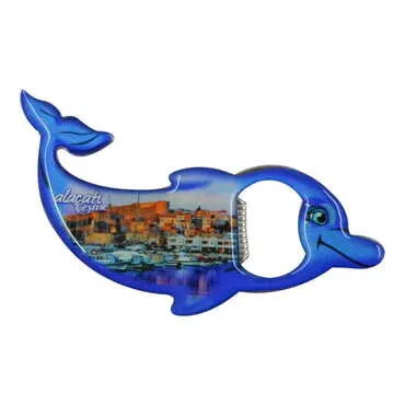 Toptan Alaçatı Bölgesi Temalı Myros Metal Yunus Açacak Magnet 102x67 mm - 4