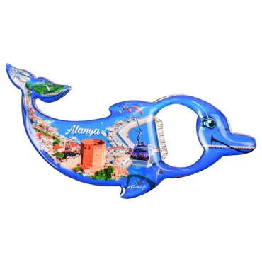 Toptan Alanya Temalı Myros Metal Yunus Açacak Magnet 102x67 mm - 8