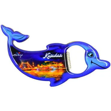 Toptan Kuşadası Temalı Myros Metal Yunus Açacak Magnet 102x67 mm - 5
