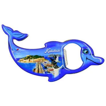 Toptan Kuşadası Temalı Myros Metal Yunus Açacak Magnet 102x67 mm - 7