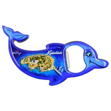 Toptan Kuşadası Temalı Myros Metal Yunus Açacak Magnet 102x67 mm - 8