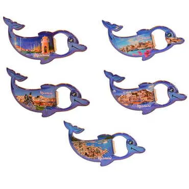 Toptan Marmaris Temalı Myros Metal Yunus Açacak Magnet 102x67 mm - 3