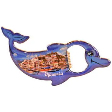 Toptan Marmaris Temalı Myros Metal Yunus Açacak Magnet 102x67 mm - 4