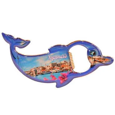 Toptan Marmaris Temalı Myros Metal Yunus Açacak Magnet 102x67 mm - 6