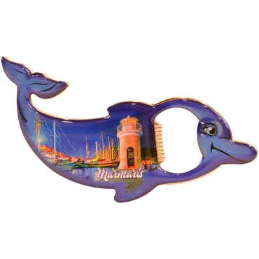 Toptan Marmaris Temalı Myros Metal Yunus Açacak Magnet 102x67 mm - 7