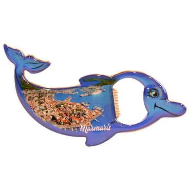 Toptan Marmaris Temalı Myros Metal Yunus Açacak Magnet 102x67 mm - 8