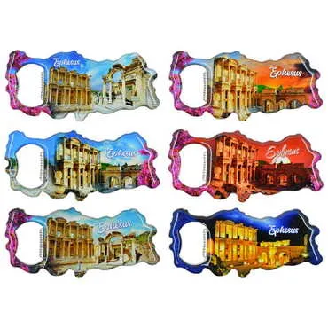 Toptan Efes Temalı Myros Metal Harita Açacak Magnet 100x45 mm - 2