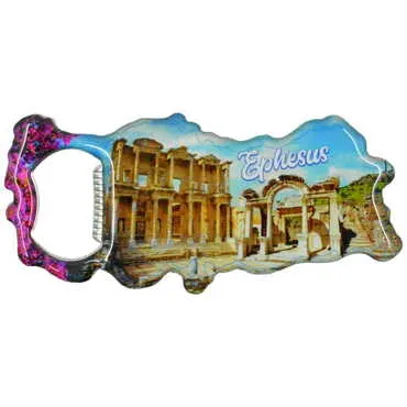Toptan Efes Temalı Myros Metal Harita Açacak Magnet 100x45 mm - 3