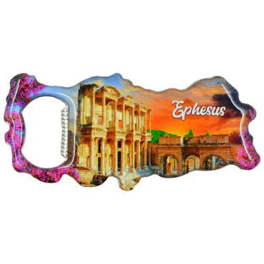 Toptan Efes Temalı Myros Metal Harita Açacak Magnet 100x45 mm - 6