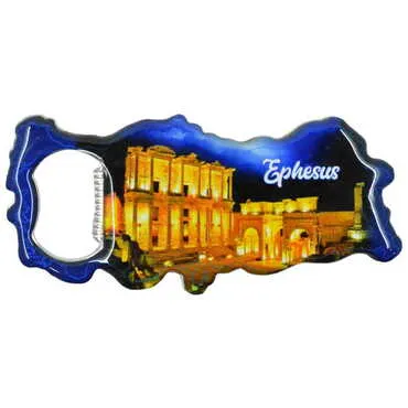 Toptan Efes Temalı Myros Metal Harita Açacak Magnet 100x45 mm - 7