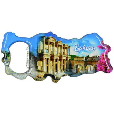 Toptan Efes Temalı Myros Metal Harita Açacak Magnet 100x45 mm - 8