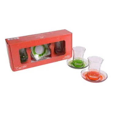 Colored Tea Glass Set Of 2 Pcs - 5