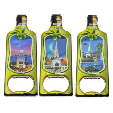 Toptan Kemer Temalı Myros Metal Yağ Şişesi Açacak Magnet 115x39 mm - 3