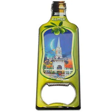 Toptan Kemer Temalı Myros Metal Yağ Şişesi Açacak Magnet 115x39 mm - 5