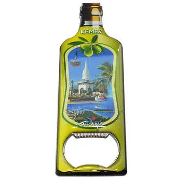 Toptan Kemer Temalı Myros Metal Yağ Şişesi Açacak Magnet 115x39 mm - 6