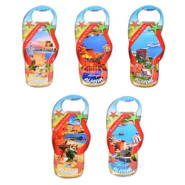Toptan Alanya Temalı Myros Metal Terlik Açacak Magnet 110x45 mm - 3