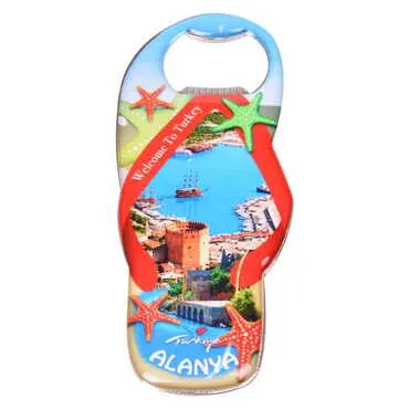 Toptan Alanya Temalı Myros Metal Terlik Açacak Magnet 110x45 mm - 4