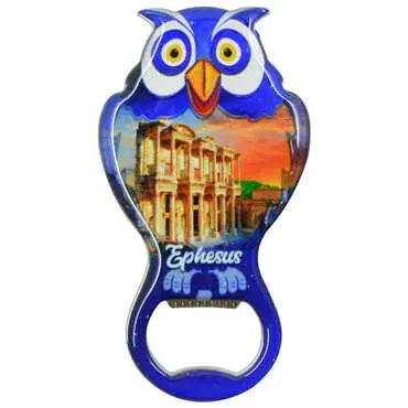 Toptan Efes Temalı Myros Metal Baykuş Açacak Magnet 88x47 mm - 4