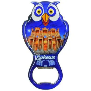 Toptan Efes Temalı Myros Metal Baykuş Açacak Magnet 88x47 mm - 5