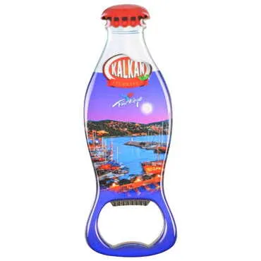 Toptan Kalkan Temalı Myros Metal Kola Şişesi Açacak Magnet 120x41 mm - 5