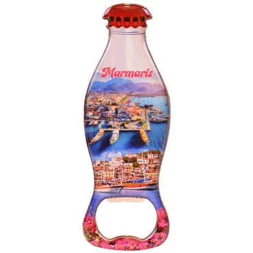 Toptan Marmaris Temalı Myros Metal Kola Şişesi Açacak Magnet 120x41 mm - 4