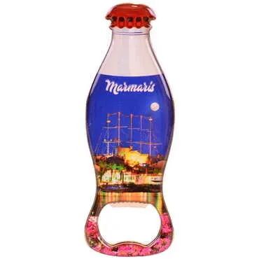 Toptan Marmaris Temalı Myros Metal Kola Şişesi Açacak Magnet 120x41 mm - 5