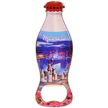 Toptan Marmaris Temalı Myros Metal Kola Şişesi Açacak Magnet 120x41 mm - 6