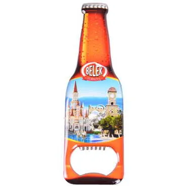 Belek Themed Beer Bottle Shaped Metal Magnetic Bottle Opener 130x39 mm - 4