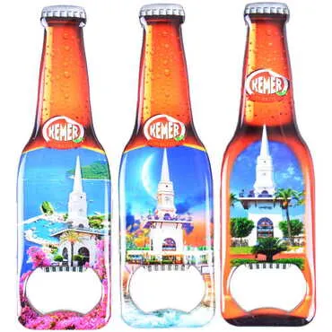 Kemer Themed Beer Bottle Shaped Metal Magnetic Bottle Opener 130x39 mm - 3