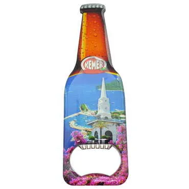 Kemer Themed Beer Bottle Shaped Metal Magnetic Bottle Opener 130x39 mm - 4