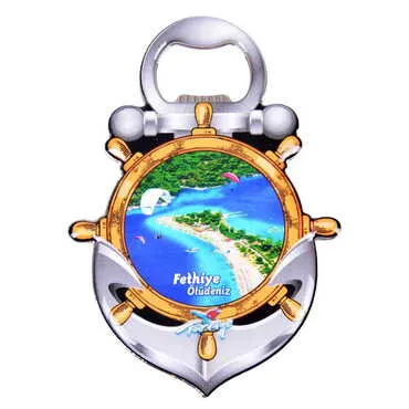 Toptan Fethiye Temalı Myros Metal Çapa Açacak Magnet 105x72 mm - 5