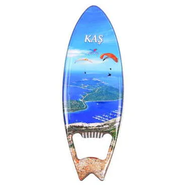 Toptan Kaş Temalı Myros Metal Sörf Açacak Magnet 128x45 mm - 4