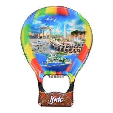 Side Themed Baloon Shaped Metal Magnetic Bottle Opener 102x73 mm - 6
