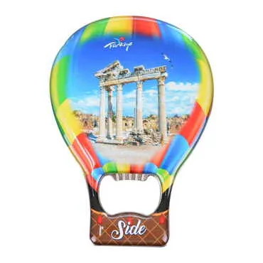 Side Themed Baloon Shaped Metal Magnetic Bottle Opener 102x73 mm - 9