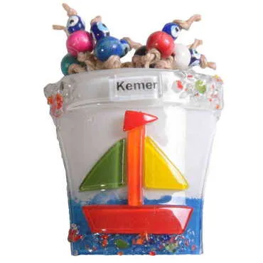 Toptan Kemer Temalı Cam Saksi Magnet 13 Boncuk - 3