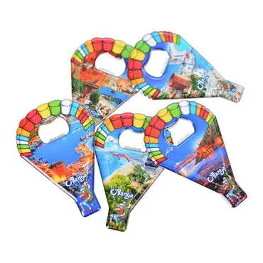 Alanya Themed Parachute Shaped Metal Magnetic Opener 113x75 mm - 3