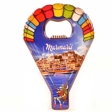 Toptan Marmaris Temalı Myros Metal Paraşüt Açacak Magnet 113x75 mm - 4