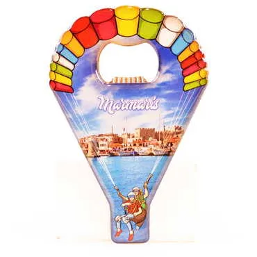 Toptan Marmaris Temalı Myros Metal Paraşüt Açacak Magnet 113x75 mm - 6