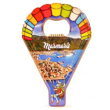 Toptan Marmaris Temalı Myros Metal Paraşüt Açacak Magnet 113x75 mm - 7