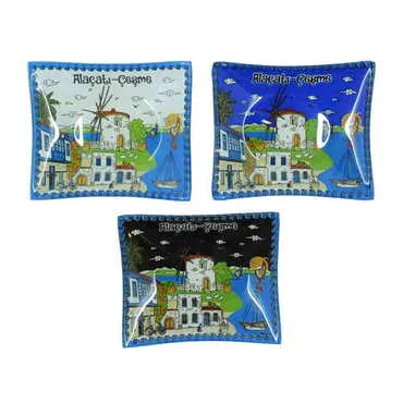 Alacati Region Themed Decorative Glass Appetizers 12X14 Cm - 2